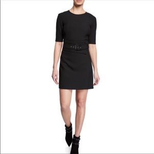 NWT Veronica Beard Nora Short Sleeve Belted Stretch Mini Dress, Size 6